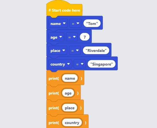 7to9_Scratch_Level1_Camp1_Day1_Code_Print&Variables